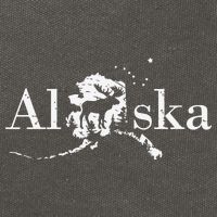 Alaska Map State Cotton Canvas Backpack