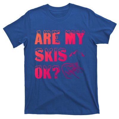 Are My Skis Ok? Funny Skiing Funny Gift Funny Gift T-Shirt