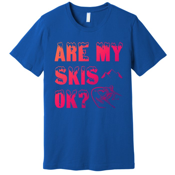 Are My Skis Ok? Funny Skiing Funny Gift Funny Gift Premium T-Shirt