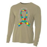 Autism Mom Son Puzzle Ribbon Awareness Tee Cooling Performance Long Sleeve Crew