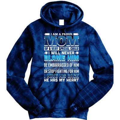 Autism Mom Special Son Tie Dye Hoodie