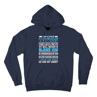 Autism Mom Special Son Tall Hoodie