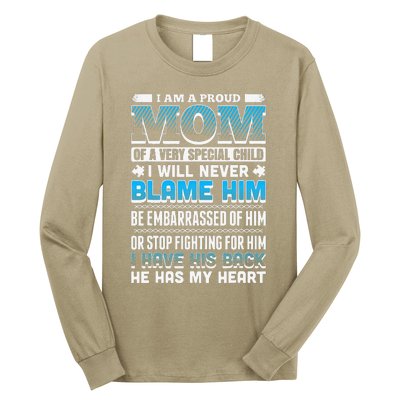 Autism Mom Special Son Long Sleeve Shirt