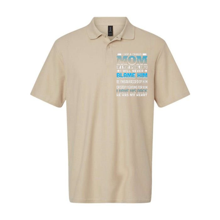 Autism Mom Special Son Softstyle Adult Sport Polo