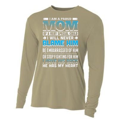 Autism Mom Special Son Cooling Performance Long Sleeve Crew