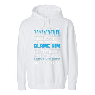 Autism Mom Special Son Garment-Dyed Fleece Hoodie