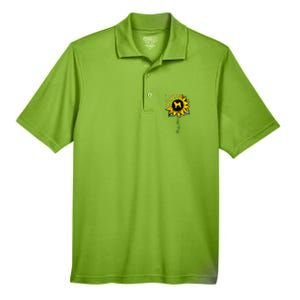 Akita Mom Sunflower Akita Inu Lover Gifts Dog Mom Mama Men's Origin Performance Pique Polo