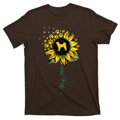 Akita Mom Sunflower Akita Inu Lover Gifts Dog Mom Mama T-Shirt