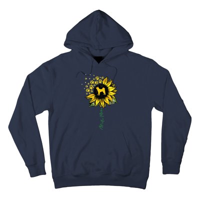 Akita Mom Sunflower Akita Inu Lover Gifts Dog Mom Mama Hoodie