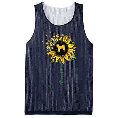 Akita Mom Sunflower Akita Inu Lover Gifts Dog Mom Mama Mesh Reversible Basketball Jersey Tank