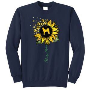 Akita Mom Sunflower Akita Inu Lover Gifts Dog Mom Mama Tall Sweatshirt