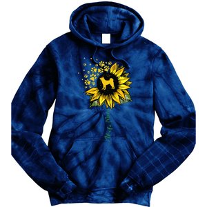 Akita Mom Sunflower Akita Inu Lover Gifts Dog Mom Mama Tie Dye Hoodie