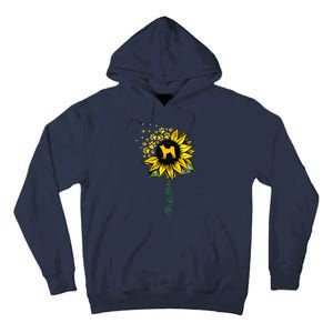 Akita Mom Sunflower Akita Inu Lover Gifts Dog Mom Mama Tall Hoodie