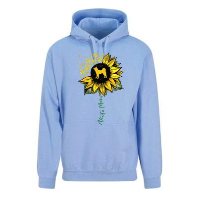 Akita Mom Sunflower Akita Inu Lover Gifts Dog Mom Mama Unisex Surf Hoodie