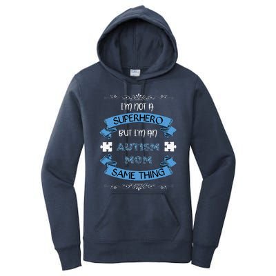 Autism Mom Superhero Autism Awareness Month Women's Pullover Hoodie