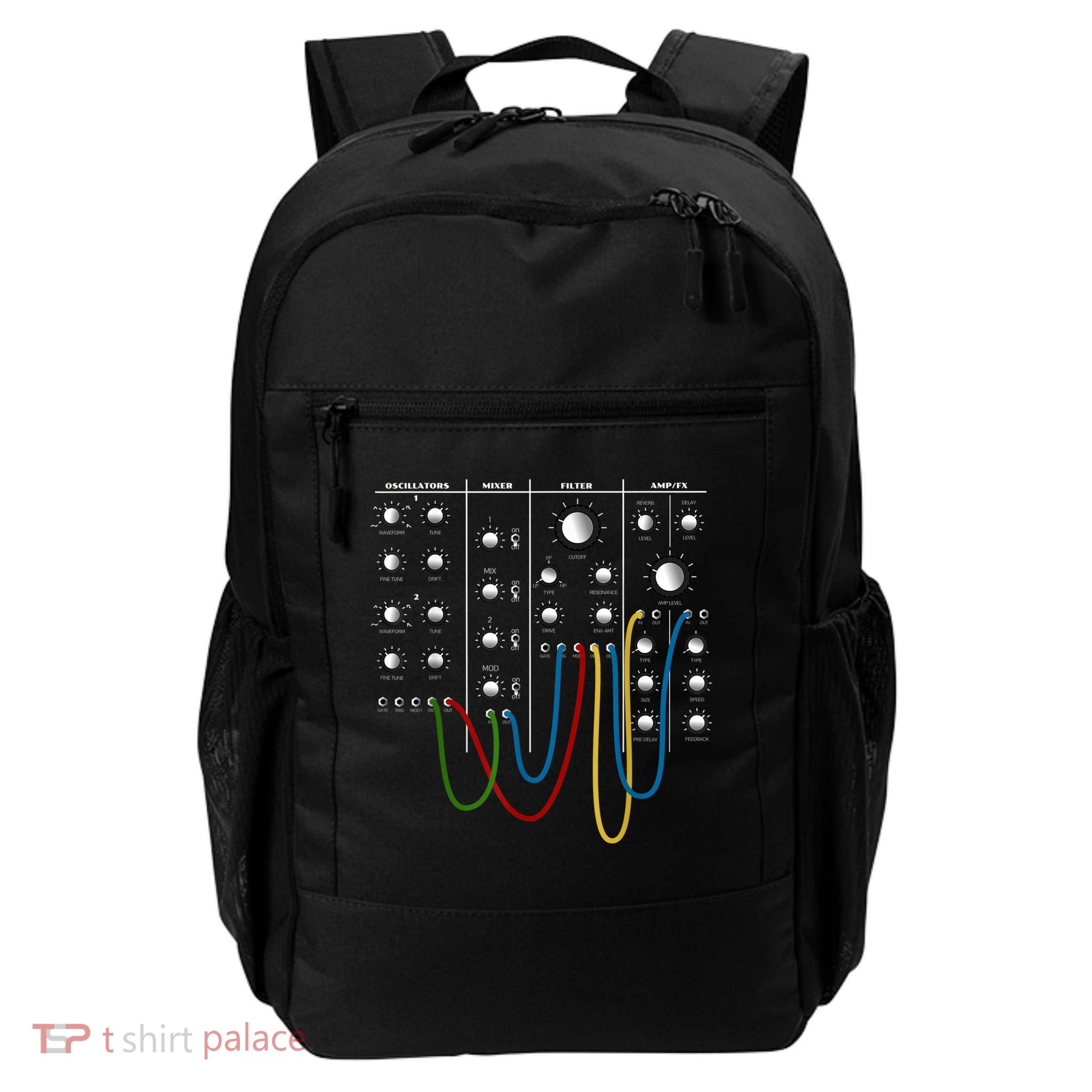 Analog Modular Synthesizer Panel Electronic Musician Daily Commute Backpack