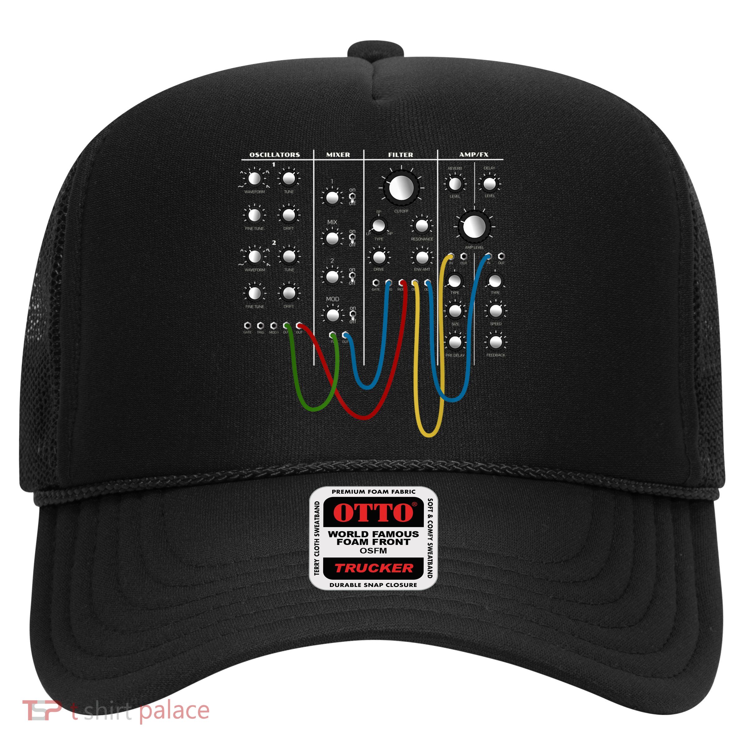 Analog Modular Synthesizer Panel Electronic Musician Trucker Hat
