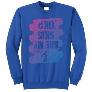 Are My Skis Ok? Funny Skiing Winter Sports Skier Ski Gift Sweatshirt