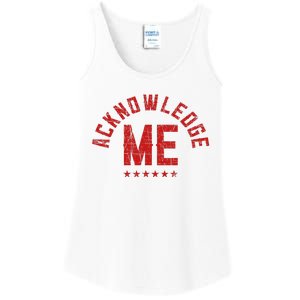 Acknowledge Me Sports Competition Ladies Essential Tank