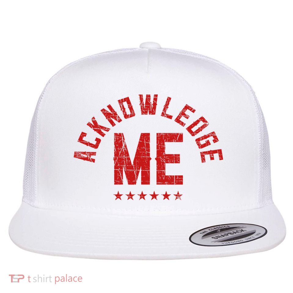 Acknowledge Me Sports Competition Flat Bill Trucker Hat
