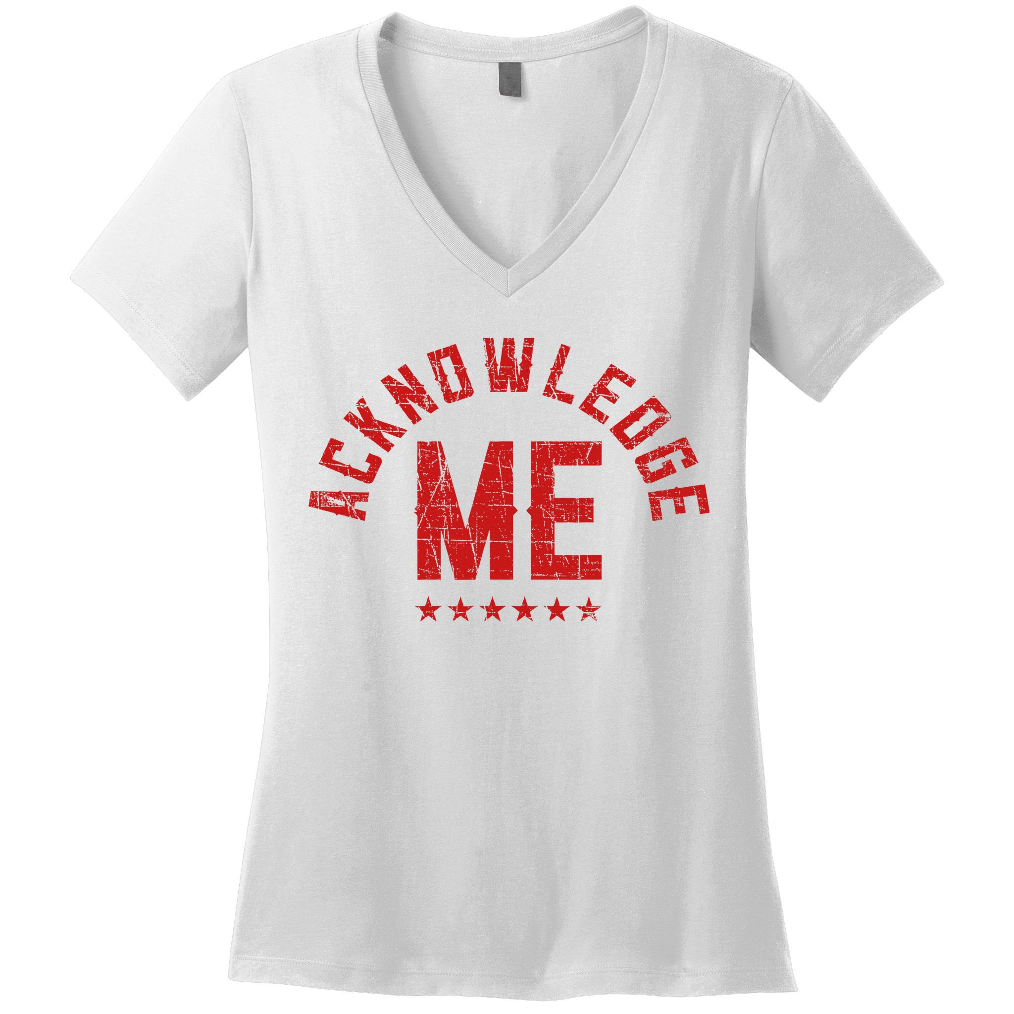 Acknowledge Me Sports Competition Women's V-Neck T-Shirt