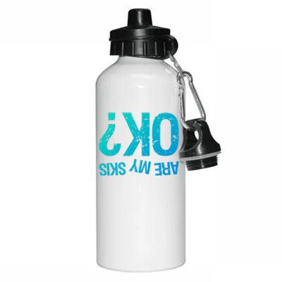 Are My Skis Ok? Skiing Great Gift Aluminum Water Bottle