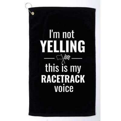 Auto Motorsports Stock Car Dirt Track Racing Quotes Cool Gift Platinum Collection Golf Towel