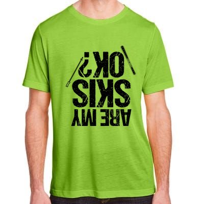 Are My Ski Ok? Skiing Snow Mountain Winter Gift Adult ChromaSoft Performance T-Shirt