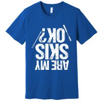 Are My Ski Ok? Skiing Snow Mountain Winter Gift Premium T-Shirt