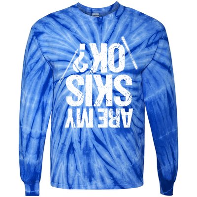 Are My Ski Ok? Skiing Snow Mountain Winter Gift Tie-Dye Long Sleeve Shirt