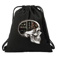 Analog Modular Synthesizer Skull For Synth Nerd Drawstring Bag