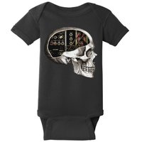 Analog Modular Synthesizer Skull For Synth Nerd Baby Bodysuit