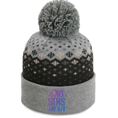 Are My Ski Ok? Skiing Snow Mountain Winter Great Gift The Baniff Cuffed Pom Beanie