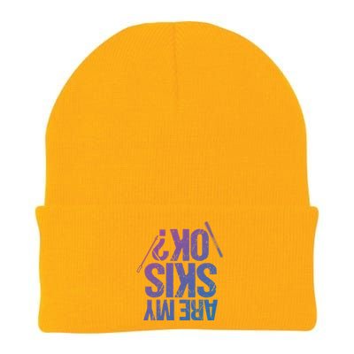 Are My Ski Ok? Skiing Snow Mountain Winter Great Gift Knit Cap Winter Beanie