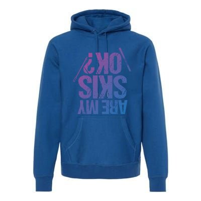 Are My Ski Ok? Skiing Snow Mountain Winter Great Gift Premium Hoodie