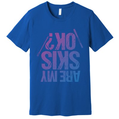 Are My Ski Ok? Skiing Snow Mountain Winter Great Gift Premium T-Shirt