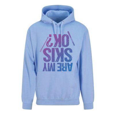 Are My Ski Ok? Skiing Snow Mountain Winter Great Gift Unisex Surf Hoodie