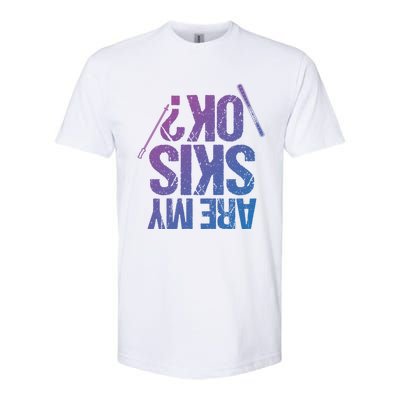 Are My Ski Ok? Skiing Snow Mountain Winter Great Gift Softstyle CVC T-Shirt