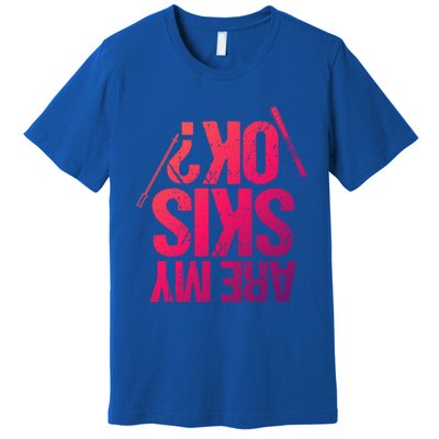 Are My Ski Ok? Skiing Snow Mountain Winter Great Gift Premium T-Shirt