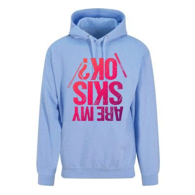 Are My Ski Ok? Skiing Snow Mountain Winter Great Gift Unisex Surf Hoodie