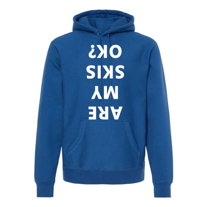 Are My Skis Okay Winter Funny Skiing Funny Gift Premium Hoodie