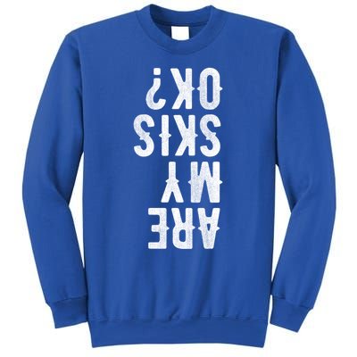 Are My Skis Ok Activity Sport Skiing Travel Funny Gift Sweatshirt