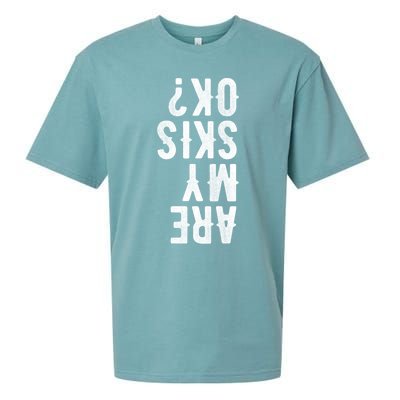 Are My Skis Ok Activity Sport Skiing Travel Funny Gift Sueded Cloud Jersey T-Shirt