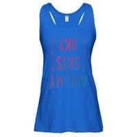 Are My Skis Ok?Skier Skiing Mountains Winter Sports Ski Fan Great Gift Ladies Essential Flowy Tank