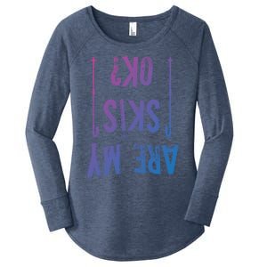 Are My Skis Ok?Skier Skiing Mountains Winter Sports Ski Fan Great Gift Women's Perfect Tri Tunic Long Sleeve Shirt