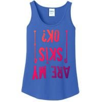 Are My Skis Ok?Skier Skiing Mountains Winter Sports Ski Fan Great Gift Ladies Essential Tank