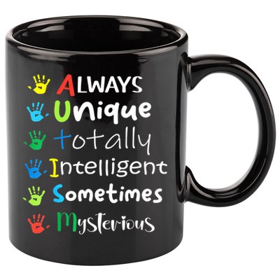 Autism Mom Shirt Autism Awareness Shirt Autistic Boys Girls 11oz C Handle Ceramic Mug