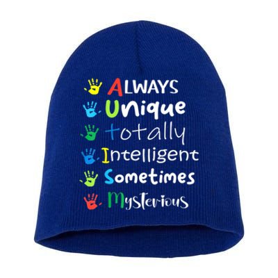 Autism Mom Shirt Autism Awareness Shirt Autistic Boys Girls Short Acrylic Beanie