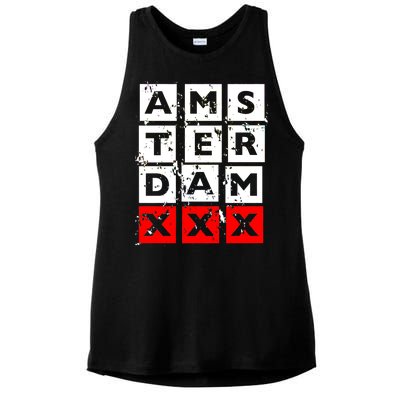 Amsterdam Red Light District Ladies PosiCharge Tri-Blend Wicking Tank