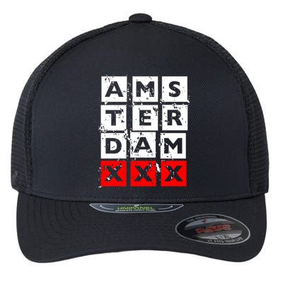 Amsterdam Red Light District Flexfit Unipanel Trucker Cap